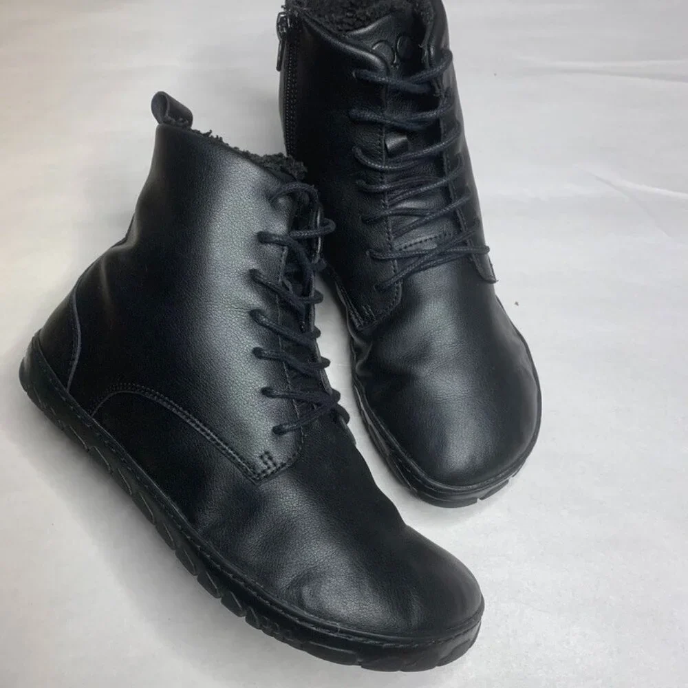 ZAQQ Quintic Vegan Barefoot Winter Boots in Black with Zipper size EU37 - Picture 3 of 9